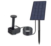 Kit Fontana Pompa Acqua Energia Solare per Bagno Uccellini Giardino e Piccoli La