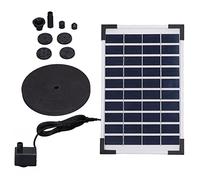 Kit fontana solare 10V 5W, pompa per acqua galleggiante per giardini, piscine, acquari e vasche per pesci.
