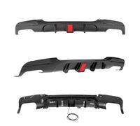 Kit for corpi paraurti for spoiler for lebbra posteriore con luce freno a LED compatibile for la BMW E90 E91 Sport 2005-2012 Diffusore splitter for paraurti posteriore(W light-Carbon look)