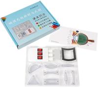 Kit for esperimenti di ottica geometrica magnetica rifrazione della | Set dimostrativo con lente concava convessa prisma triangolare laboratorio di ottica di fisica