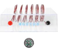 Kit For Esperimenti Sulla Regola Della Mano Sinistra E Legge Di Ampere, Strumento Didattico Con Solenoide Ago Magnetico Polvere Magnetica