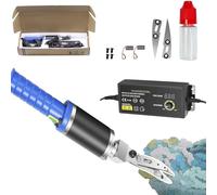 Kit for incisione tufting di tappeti, comprensivo di lame di ricambio, spazzole di carbone, adattatore di alimentazione e bottiglia di olio