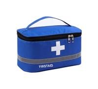Kit For Organizzare E Conservare Medicinali Da Viaggio E All'aperto,Kit Medico Portatile,Kit Medico For Campeggio E Casa,Kit Di Pronto Soccorso For Auto E Ufficio(Blue,10.2x5.5x5.5in)