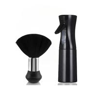 Kit For Parrucchiere Da Barbiere Da 2 Pezzi, Set Di Spazzole For Spolverino For Collo Di Bottiglia Con Spruzzo D'acqua For Strumenti For Lo Styling E La Pulizia Del Taglio Di Capelli Del Salone