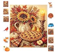 Kit for pittura diamante fai da te for l'autunno e il Ringraziamento, non