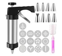 Kit for pressa for biscotti in acciaio inossidabile Kit for pistola for biscotti for pressa for biscotti in acciaio inossidabile Strumento riutilizzabile for la cottura dei biscotti