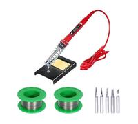 Kit For Saldatore Multimetro Digitale A Temperatura Regolabile Da 80 W Gamma Automatica Punte For Saldatore LCD Rilavorazione Kit Di Strumenti Di Saldatura Il Miglior Regalo(Red-02)