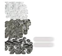 Kit for spille da 1,25 pollici e 32 mm for macchina for la produzione di bottoni, include 100 set di materiali di consumo Compatibile
