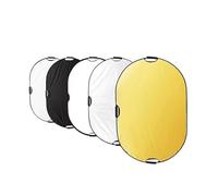 Kit for studio fotografico con riflettore 5 in 1, ovale pieghevole, supporto portatile for fotografia Per Ritratto Foto Selfie Matrimonio Fotografia(80x120cm)