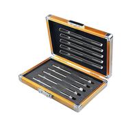 Kit for test di durezza Mohs con punte da 5 a 9, tester portatile for graffi su rocce, minerali, pietre preziose, giada e superfici metalliche - Set completo for test di durezza