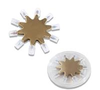 Kit for test di durezza Mohs, Scratch Tester 1-10 con design a stella a dieci punte in oro, tester portatile for materiali metallici, strumento di identificazione minerale, for kit di