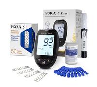 Kit FORA 6 Duo con 60 Strisce Glicemia (2-in-1: Glicemia e Chetoni)