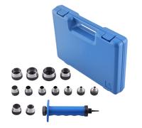 Kit Fora Pelle for Cuoio Gomma 13 Punzoni 5-35mm con Impugnatura a Molla