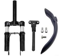 Kit forcella ammortizzatore con piede e parafango compatibile con scooter elettrico M365 1s Pro Pro2 in lega di alluminio nero set completo per guida fluida comfort e stabilità aggiornamento su vari