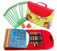 Kit Formine Grande per Bambini 55-Pezzi| Set per attività Divertenti da Viaggio, Valigetta con più di 280 Formine, Lavoretti Artistici per Bambini e Bambine, Gioco Educativo Creativo dai 3 ai 10 Anni