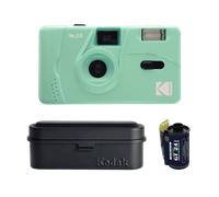 Kit Fotocamera Analogica Riutilizzabile Kodak M35 Verde Menta + Pellicola 24 Pose + Film Case - Kit Analogico