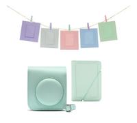 Kit fotocamera Fujifilm Instax Mini 12 Verde con custodia e accessori