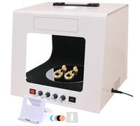 Kit fotografico per gioielli con giradischi a 360° - Studio fotografico premium per splendide immagini di pietre preziose, velocità e temperatura di colore regolabili