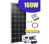 Kit fotovoltaico 160W - Per camper-barca-baite-insegne