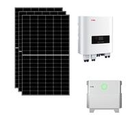 Kit fotovoltaico 3 kWp con accumulo 5 kWh con pannelli, inverter SAJ e batterie SAJ