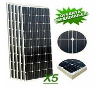 Kit Fotovoltaico 3KW Giornaliero 5 pannelli 100watt Pwm Isola Solare
