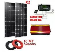 Kit Fotovoltaico 3KW Inverter 4000W 6000W Pannello Solare 200W regolatore 30 amp