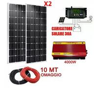 Kit Fotovoltaico 3KW Inverter 4000W 6000W Pannello Solare 200W regolatore 30 amp