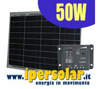 Kit fotovoltaico 50W - Per camper-barca-baite-insegne