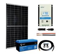Kit fotovoltaico ad isola 12V minimo 400 Wp completo e di alta qualità | EUREKA L