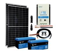 Kit fotovoltaico ad isola 24V minimo 800 Wp completo e di alta qualità | EUREKA XL