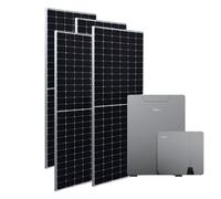 Kit fotovoltaico da 3 kW composto da Inverter Ibrido MIDEA MHELIOS FLEX-A da 6 KW e pacco batteria da 5kWh MIDEA + nº6 pannelli Tongwei N-TYPE