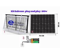 kit fotovoltaico da Balcone plug end play 100w