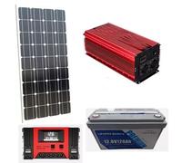 KIT FOTOVOLTAICO PANNELLO 250W INVERTER 10MILA WAT REGOLATORE 60A BATTERIA LITIO