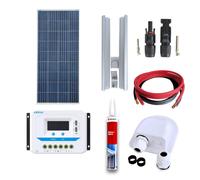 Kit fotovoltaico pannello solare 150W camper regolatore PWM