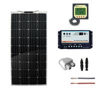 Kit fotovoltaico per camper con pannello semi-flessibie 100Wp mono | CAMP100FLEX