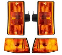 KIT FRECCE VESPA PX E T5 OMOLOGATE COLORE ARANCIO CON GEMME BOSATTA
