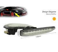 Kit Freccia Laterale a Led Side Marker Dinamica Lente Trasparente BMW Serie 7 E6