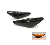 Kit Freccia Laterale a Led Side Marker Lente Nero Fume Luce Arancione Per bmw