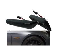 Kit Freccia Laterale a Led Side Marker Lente Nero Fume Luce Arancione Per BMW E9