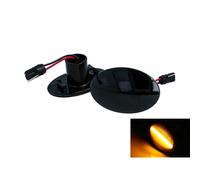 Kit Freccia Laterale a Led Side Marker Lente Nero Fume Luce Arancione Per Ford F