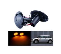 Kit Freccia Laterale a Led Side Marker Lente Nero Fume Luce Arancione Per Mini R