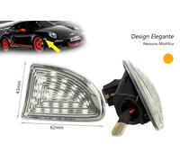 Kit Freccia Laterale Led Side Marker Trasparente Per Mercedes Benz Smart Fortwo