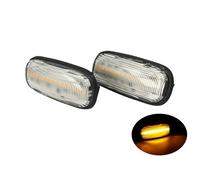 Kit Freccia Laterale a Led Side Marker Lente Trasparente Luce Arancione Per Land