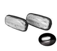 Kit Freccia Laterale a Led Side Marker Lente Trasparente Luce Bianco Per Land