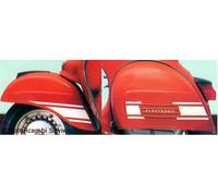 Kit fregi Adesivi Bianchi cofano parafango 2 lati Vespa 200 Rally VSE