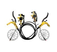 Kit freni a disco elettroidraulici, in lega di alluminio e acciaio, adatto per biciclette elettriche, colore oro, 1 paio