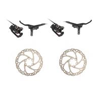 Kit freni a disco idraulici anteriore posteriore con leve pinze e dischi 160mm