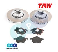 KIT FRENI ANTERIORE PER VW PASSAT 3B AUDI A4 8E KITFTRW017
