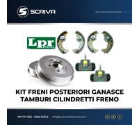 KIT FRENI POSTERIORE GANASCE TAMBURI CILINDRETTI FRENO FIAT PANDA 4X4 141a