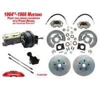 Kit Freno A Disco Anteriore Potente Mustang 1964-66, Rotori Forati Da 11"